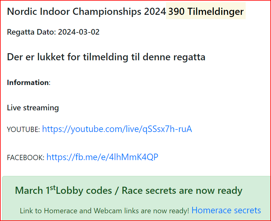 Nordic Indoor Championships 2024